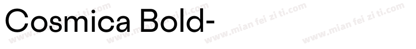Cosmica Bold字体转换